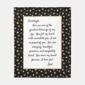 Daughter Proud van U Fleece Deken (Voorkant)