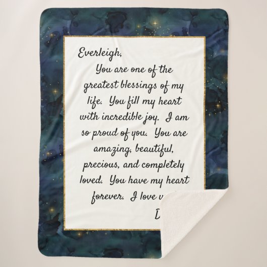 Daughter Proud van U Sherpa Deken (Voorkant)