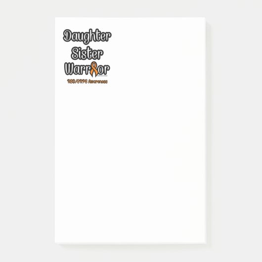 Daughter Sister Warrior.. RSD/CRPS Post-it® Notes (Voorkant)