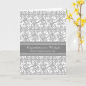 Daughter & Son in Law Wedding Gefeliciteerd Kaart (Gele Bloem)