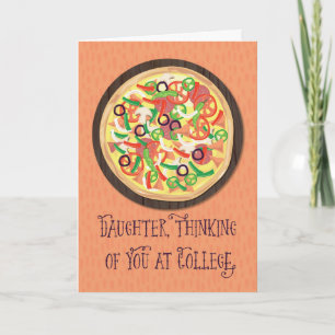 Daughter Thinking of you at College Pizza Kaart