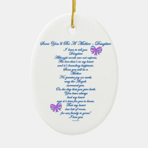 Daughter Verwacht 1e Baby Keramisch Ornament