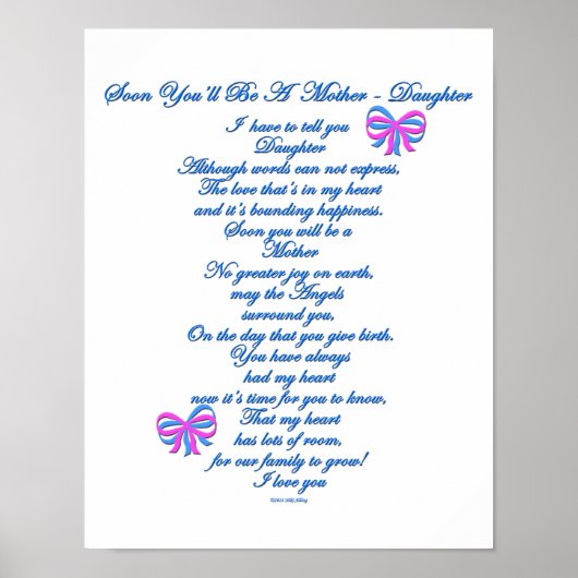 Daughter Verwacht 1e Baby Poster (Voorkant)
