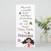 Daughter's Birthday Flat Kaart (Staand voorkant)