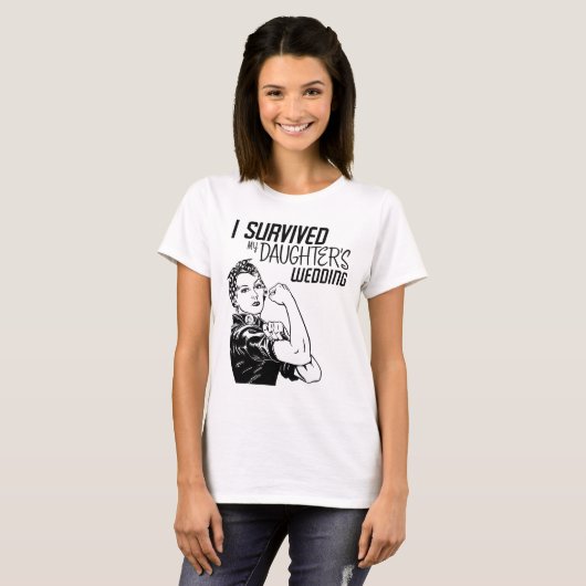 Daughter's bruiloft Funny Moeder van Bride T-shirt (Voorkant volledig)