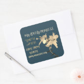 DAUGHTERS DAY BLOEMENCADEAU VIERKANTE STICKER (Envelop)