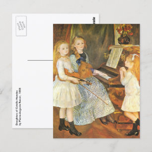 Daughters van Catulle Mendes door Pierre Renoir Briefkaart