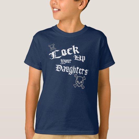 Daughters vergrendelen (donker) t-shirt (Voorkant)