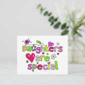 Daughters zijn speciaal briefkaart (Staand voorkant)