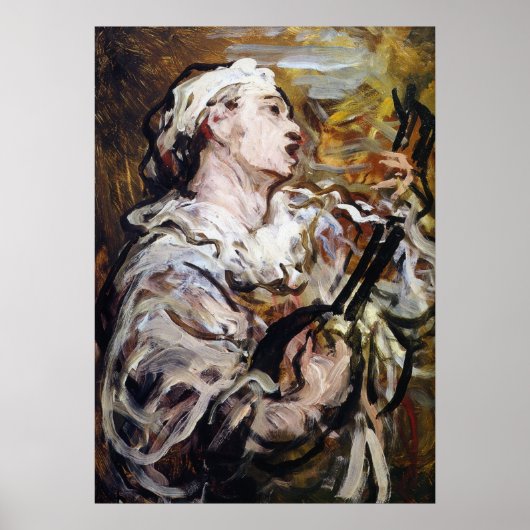 Daumier’s Pierrot art poster (Voorkant)