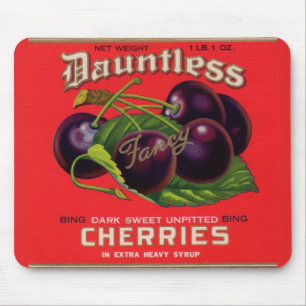 Dauntless Cherries in Heavy Syrup uit de jaren '30 Muismat