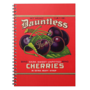 Dauntless Cherries in Heavy Syrup uit de jaren '30 Notitieboek