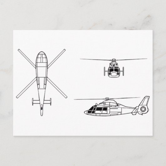 Dauphin2 Briefkaart (Voorkant)