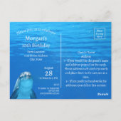 Dauphin Blue Ocean Invitation à la fête du 10e ann (Dos)