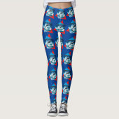 Dauphin Dansant Sur Les Vagues, Leggings (Devant)