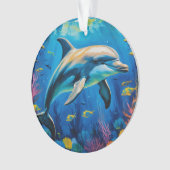 Dauphin de peinture à l'huile (devant)