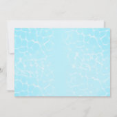 Dauphin et sirène invitation d'anniversaire en mer (Dos)