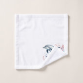 Dauphin floral (Gant de toilette)