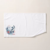 Dauphin floral (Serviette à main)