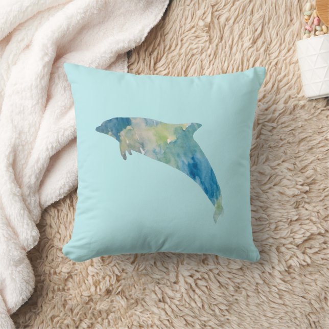 Dauphin Floride Peinture animale Jeu Oreiller (Couverture)