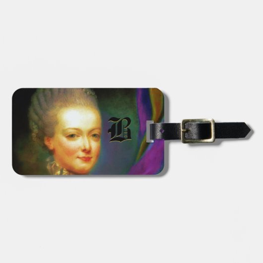 Dauphin French Baroque Monogram Bagagelabel (Voorkant horizontaal)