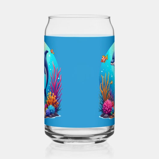 Dauphin géant dans le récif corallien vibrant (Droite)