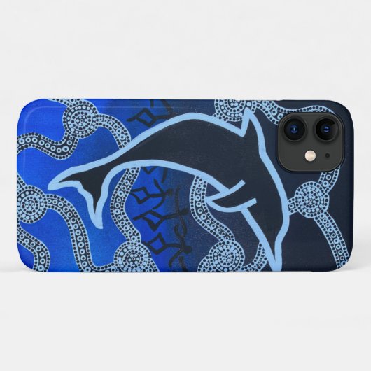 dauphin iphone 11 coque (Dos (Horizontal))
