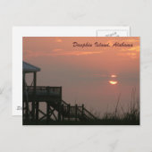 Dauphin Island, Alabama Briefkaart (Voorkant / Achterkant)