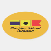 Dauphin Island Alabama Maritiem Signaal Vlag