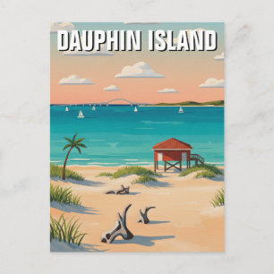 Dauphin Island Alabama Reizen Briefkaart