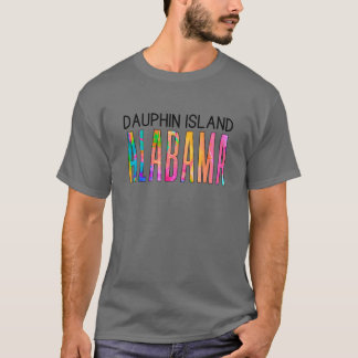 Dauphin Island Alabama Roze Zonsondergang Oversize T-shirt