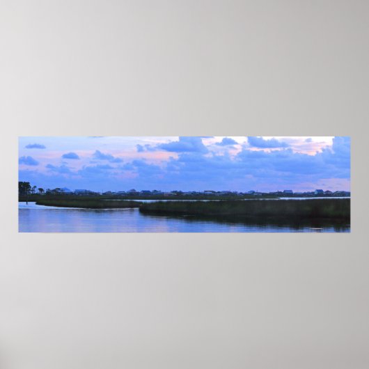 Dauphin Island Bayside Panorama Poster (Voorkant)
