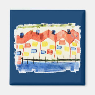 Dauphin Island Beach Houses Magnet Magneet