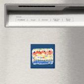 Dauphin Island Beach Huizen Magnet Magneet (Insitu (Vaatwasser))