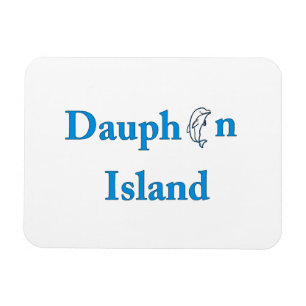 Dauphin Island Sign. Magneet