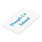 Dauphin Island Sign. Magneet (Linkerzijde)