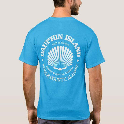 Dauphin Island (zeeschelp) T-shirt (Achterkant)