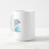 Dauphin joyeux Splash - Tasse (Devant gauche)