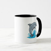 Dauphin joyeux Splash - Tasse (Devant droit)