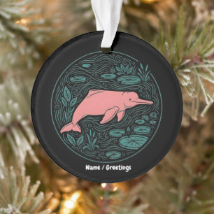 Dauphin Rose de la Rivière Boto Art Animalier Mat 