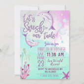 Dauphin Souhaitons Nos Voiles Invitation Anniversa (Devant)