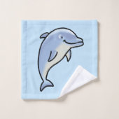 Dauphin souriant mignon (Gant de toilette)
