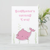 Dauphin sous le 2ème invitation de bébé (Debout devant)