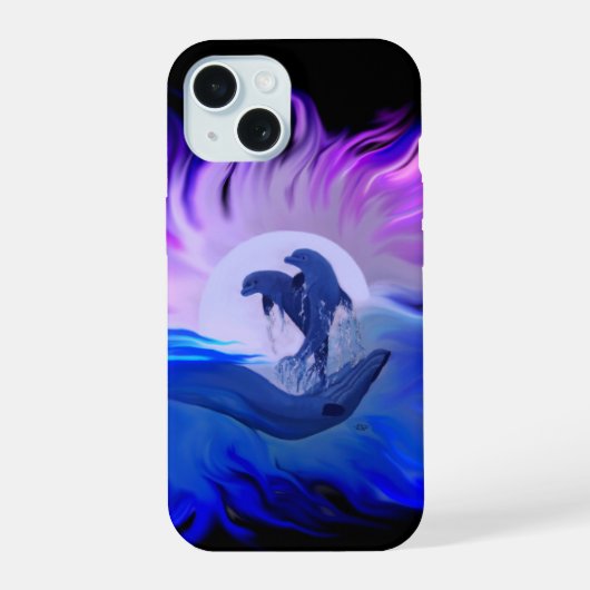 Dauphins au clair de lune (Verso)