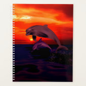 Dauphins au coucher du soleil (Devant)