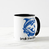 Dauphins BFTG Café Mug (Devant droit)