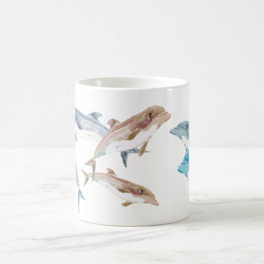 Dauphins bleus sur Mug (Centre)