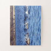 Dauphins Communs Faisant des Bonds Puzzle (Vertical)
