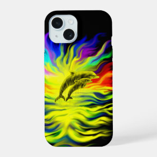 Dauphins dans la lumière du soleil
