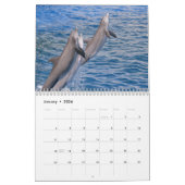 Dauphins de verdure calendrier 12 mois (Jan 2026)